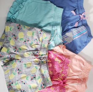 Set of 5 girls shorts size 7